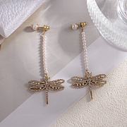 Dior Night Herbarium Earrings Matte Gold-Finish Metal  - 1
