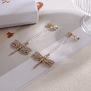 Dior Night Herbarium Earrings Matte Gold-Finish Metal  - 4