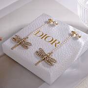 Dior Night Herbarium Earrings Matte Gold-Finish Metal  - 3