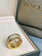 BVLGARI B ZERO 1 RING WITH PAVE' DIAMOND ROSE GOLD - 4