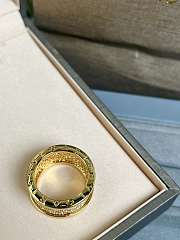 BVLGARI B ZERO 1 RING WITH PAVE' DIAMOND ROSE GOLD - 2