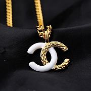 Chanel CC Logo Pendant Gold Neckalce - 3