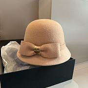 Miu Miu Beige Bow Hat - 1