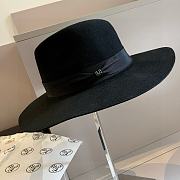 Hermes Black Suede Felt Hat - 1