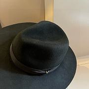 Hermes Black Suede Felt Hat - 4