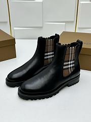 Burberry chelsea leather boots - 3