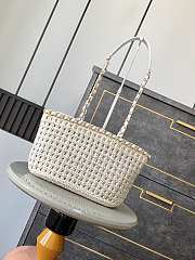 Chanel Small Shopping Bag Cotton Crochet 21x 33 x 11 cm - 2