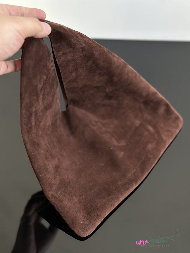 The Row Small Bindle Bag in Suede 13 x 10 x 0.75 in. - 1