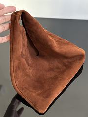 The Row Small Bindle Bag in Suede 13 x 10 x 0.75 in. - 3