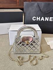 Chanel Kelly Silver Handbag 20x14cm - 1