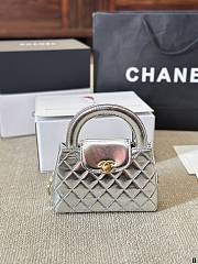 Chanel Kelly Silver Handbag 20x14cm - 3