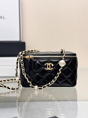 Chanel Vanity Black Lambskin Bag - 10-17-8cm - 1