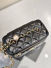 Chanel Vanity Black Lambskin Bag - 10-17-8cm - 2