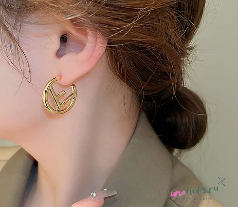 Fendi Hoop Earrings - 1