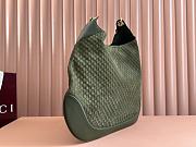 Gucci B medium shoulder bag dark green suede 49*46*4CM - 5