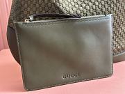 Gucci B medium shoulder bag dark green suede 49*46*4CM - 3