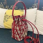 VALENTINO GARAVANI Vlogo Iconographe Mini Canvas Bucket Bag - 6