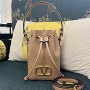 	 VALENTINO GARAVANI Vlogo Leather Mini Bucket Bag - 1