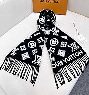 Louis Vuitton LV 3D Scarf Black 34*220CM - 2