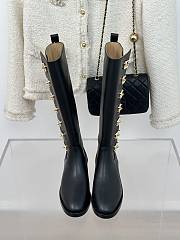 	 Chanel Multi Turnlock CC Riding Boots Black Leather - 6