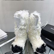 CHANEL Shearling Sheepskin High Boot - 5