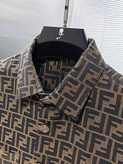 Fendi Brown FF Logo Shirt - 5