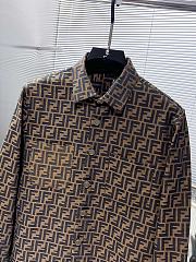 Fendi Brown FF Logo Shirt - 2