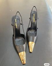 YSL Jeanne Slingback Pumps In Smooth Leather - 4