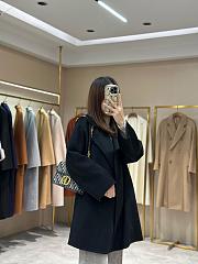 Max Mara Arona Black Wool Coat - 4