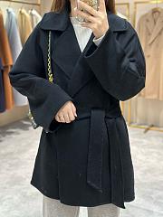 Max Mara Arona Black Wool Coat - 2