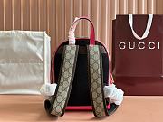 Gucci GG Ebony Brown & Pink Backpack - 22x 29x 15cm - 3