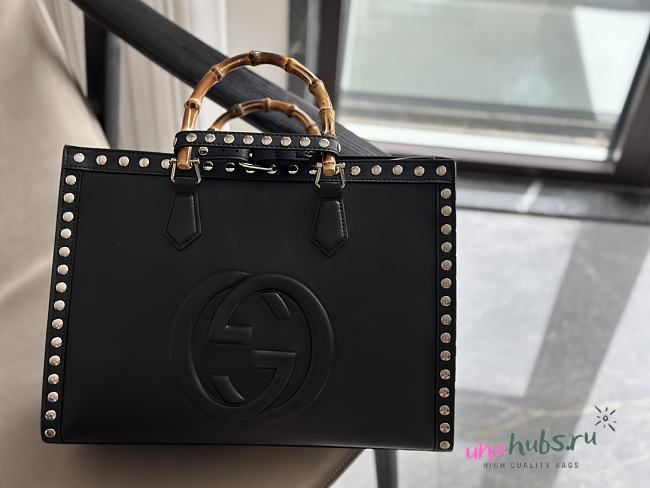 Gucci Diana Black Tote Blondie Logo 36x27cm - 1