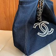 Chanel Blue Denim XL Coco Cabas Tote - 55x30x20cm - 4