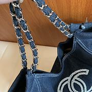 Chanel Blue Denim XL Coco Cabas Tote - 55x30x20cm - 3