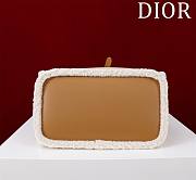 Dior Medium Dior Toujours Bag Brown Suede & Shearling - 28.5*19*21cm - 6