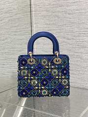 Dior Small Lady Blue Strass 20cm - 4