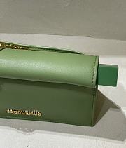 Jacquemus La Petite Pochette Rond C green leather - 5