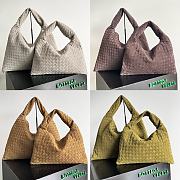 Bottega Veneta Hop large intrecciato suede leather tote - 24x54x13cm - 1