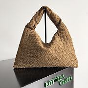 Bottega Veneta Hop Medium intrecciato suede leather tote - 41*20*8cm - 5