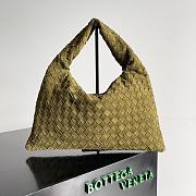 Bottega Veneta Hop Medium intrecciato suede leather tote - 41*20*8cm - 2