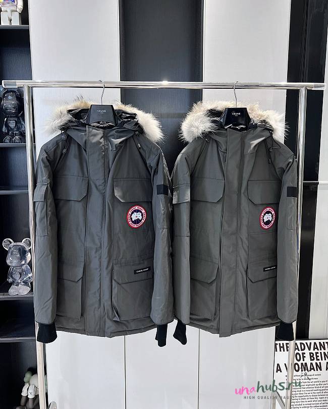 	 Canada Goose Expedition Parka Fusion Fit Heritage Grey - 1