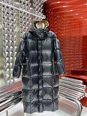 Moncler Black Down Parnaiba Long Coat - 1