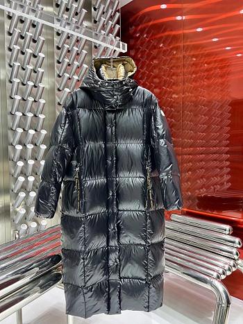 Moncler Black Down Parnaiba Long Coat