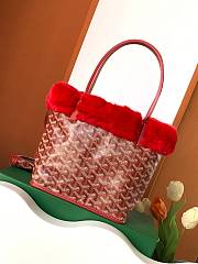 GOYARD Goyardine Rabbit Rex Fur Reversible Mini Anjou 5 colors 20x10x20cm - 1