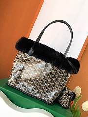 GOYARD Goyardine Rabbit Rex Fur Reversible Mini Anjou 5 colors 20x10x20cm - 4