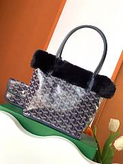 GOYARD Goyardine Rabbit Rex Fur Reversible Mini Anjou 5 colors 20x10x20cm - 3