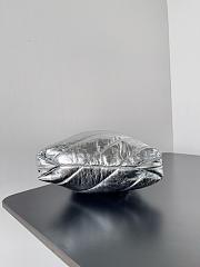 Balenciaga Small Crush Trash Metallic Silver Bag - 3