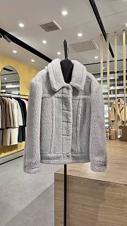 	 Max Mara Button Detailed Long-Sleeved Jacket light Grey - 1