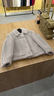 	 Max Mara Button Detailed Long-Sleeved Jacket light Grey - 4