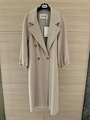 Max Mara zaffo double-breasted long coat with back vent - 3